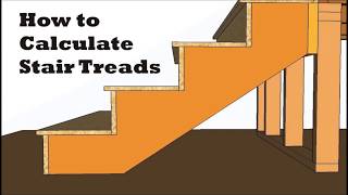 How to calculate stair treads rise and run stringer layout [upl. by Einatirb]