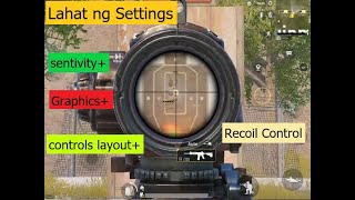 Sensitivity  Controls  Recoil  Graphics  PUbg Mobile TAGALOG [upl. by Nydroj568]