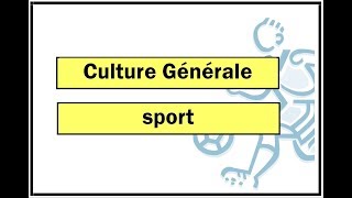 Questions de culture générale testez vos connaissances Test culture générale  Sport N°1 [upl. by Giarc]