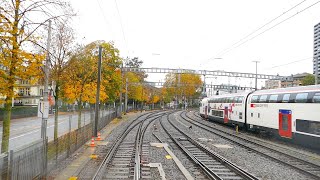 ★ Autumn cab ride Rothenburg  Bern  Fribourg Switzerland 102019 [upl. by Ycniuqed841]