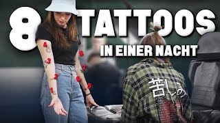 BIG Tattoo Stream 😮 Ich lasse mir 8 neue Tattoos stechen [upl. by Buyer]