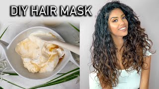 4 Ingredient Moisturizing amp Repairing Hair Mask for DryDamaged Hair  AribaPervaiz  Natural DIY [upl. by Aihsak]