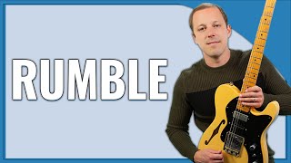 Rumble Guitar Lesson Link Wray [upl. by Ahsekyt]