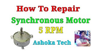 WORKING OF AND REPAIRING SYNCHRONOUS MOTOR [upl. by Adnala123]