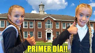 Primer día de colegio de Claudia y Gisele Las Ratitas Itarte Vlogs [upl. by Fran]