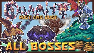 Terraria Calamity Mod  ALL BOSSES Rust and Dust Update [upl. by Nah390]