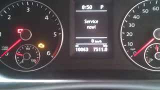 How to reset service message on a vw touran [upl. by Otreblasiul]