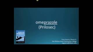 How to pronounce omeprazole Prilosec Memorizing Pharmacology Flashcard [upl. by Evelc714]