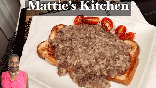 SOS Military Recipe  Cream Beef on Toast  Matties Kitchen [upl. by Bohs]