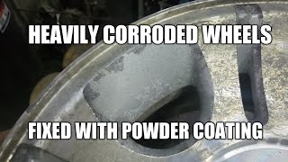 How To Fix Heavily Corroded Wheels  Silver Metallic Powder Tips [upl. by Scheck455]