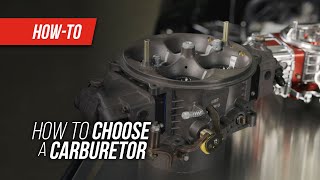 How To Choose A Carburetor [upl. by Akimaj]