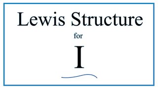 How to Draw the Lewis Dot Structure for I Iodine [upl. by Barimah]