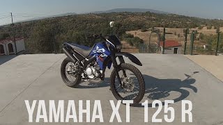 Yamaha XT 125 R Review Walk Around Sound [upl. by Ociredef]