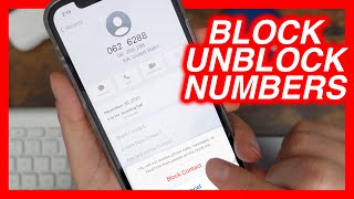 How To Block Numbers on iPhone amp How To Unblock People On iPhone 12 Pro [upl. by Xymenes]