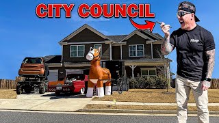 HOA CONTACTS CITY COUNCIL ABOUT MY VEHICLES WERE NOT BACKING DOWN [upl. by Aneelas]