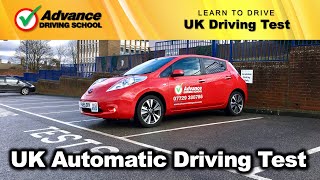 UK Automatic Driving Test Replica 2024 full route without SatNav [upl. by Orhtej]