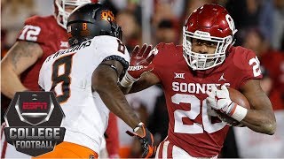 Oklahoma edges Oklahoma State in Bedlam  College Football Highlights [upl. by Merrick]