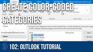 Creating and Using Outlook Categories [upl. by Dole]