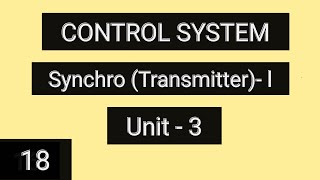 Synchro  Transmitter  l [upl. by Emalee]