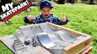 I Built A Skatepark BMXFingerboard [upl. by Trish]