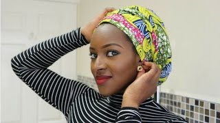 African Turban Tutorial 21  Ankara [upl. by Laeira444]