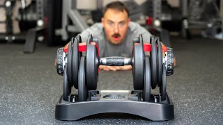 Bowflex 552 Adjustable Dumbbells Review Cheap But Good [upl. by Litman]