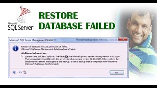 Cant Restore Database [upl. by Eimma]