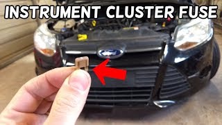 INSTRUMENT CLUSTER FUSE LOCATION AND REPLACEMENT FORD FOCUS MK3 20122018 [upl. by Nochur]