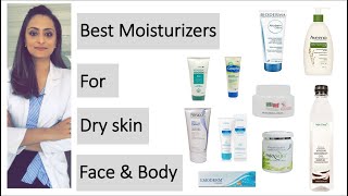 Moisturiser for dry skin for Face and body  product recommendations  dermatologist [upl. by Kimmel]