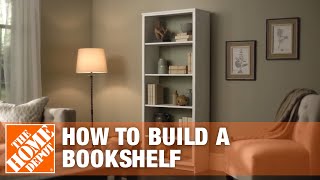 DIY Bookshelf – Simple Wood Projects  The Home Depot [upl. by Alleris]