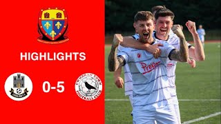 Caerleon 05 Cwmbrân Town  Gwent FA Senior cup  Quarter final highlights [upl. by Ongun]