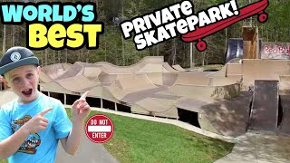 Riding The Worlds BEST Backyard Skatepark [upl. by Jeanna]