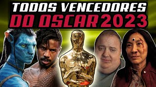 TODOS VENCEDORES DO OSCAR 2023 Melhor Filme Ator Atriz [upl. by Quenby]