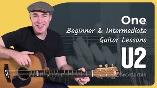 Easy Lesson How to play One by U2 on guitar [upl. by Kiran395]