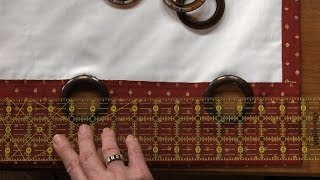 How to Sew Lined Curtains  National Sewing Circle [upl. by Euqinoj]