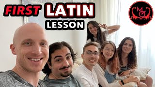 First Latin Lesson with Italian Speakers Latin Comprehensible Input [upl. by Stargell]