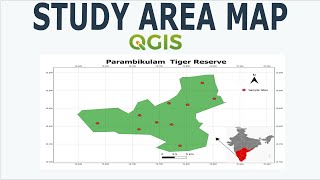 Prepare Study Area Map Easily QGIS [upl. by Pierette]