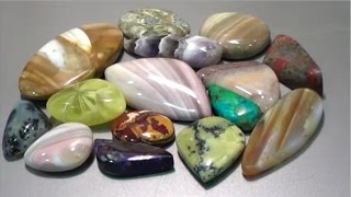 How to Cut and Polish Semi Precious Gemstone  Ribbonstone  Liz Kreate [upl. by Eelaras]