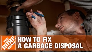 How to Fix a Garbage Disposal  The Home Depot [upl. by Bonney215]