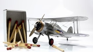 Gloster Gladiator MkI 172 Airfix  WW2 Aircraft Model [upl. by Proffitt202]