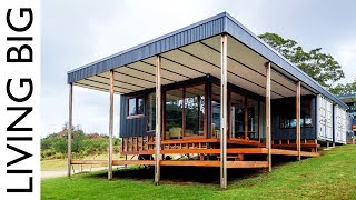 Shipping Container Home Designed For Sustainable Family Living [upl. by Gnilhsa669]