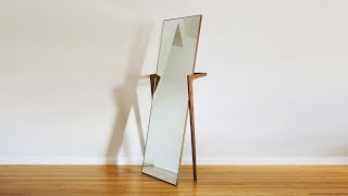 How To Build A Free Standing Mirror  Woodworking [upl. by Rehctelf]