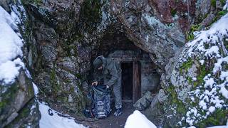 Trapped in a Blizzard Mysterious Cave Shelter Saves My Life [upl. by Seaman]