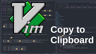 Vim Copy to system clipboard [upl. by Lexine215]