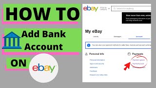 How To Add Payment Option to eBay  Update Bank Account Credit Card or PayPal to eBay [upl. by Sitoeht966]