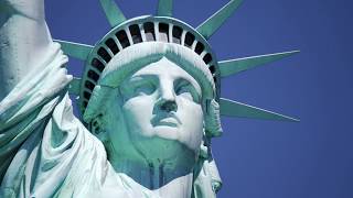 The Statue of Liberty constructing the light of democracy [upl. by Alburg]