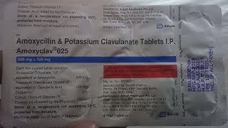 Amoxycillin and potassium clavulanate tablets ip 625 in hindiamoxyclav 625 tablet uses in hindi [upl. by Hartmunn]