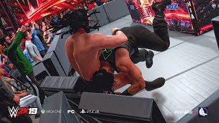 Every OMG Moment in WWE 2K19 [upl. by Adiuqram]