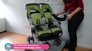 MacroBaby  Peg Perego Aria Twin Stroller [upl. by Trevor901]