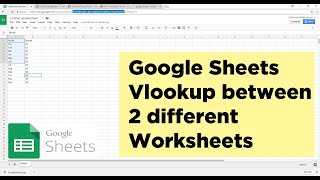 How to do Vlookup between 2 Spreadsheets in Google Sheets  Google Sheet Tutorial [upl. by Dlared]